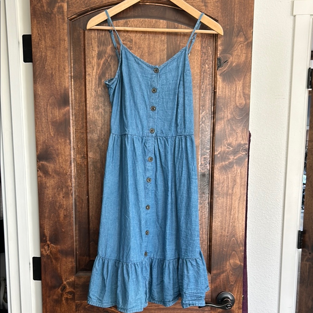 Japna Blue Button-Down Dress
